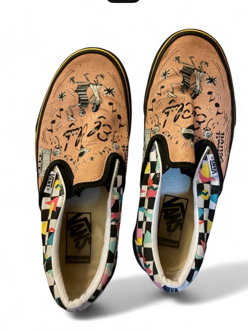 Vans authentic customized from EL club in Detroit